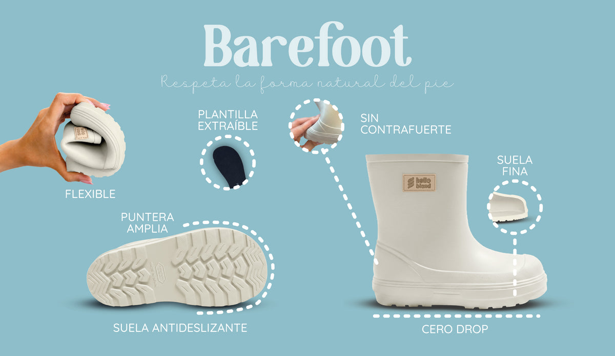 Galochas Barefoot Everest Hellobland - Café