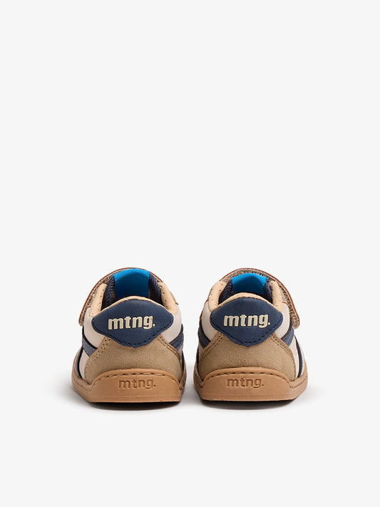 Sapatilhas Barefoot MTNG Free Baby - Bege/Azul