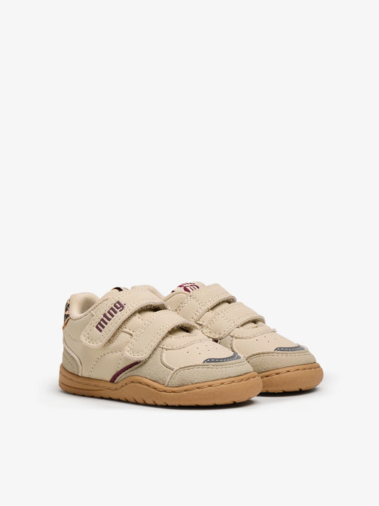 Sapatilhas Barefoot MTNG Free Baby – Bege/Leopardo