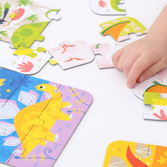 On‑the‑Go Puzzles – Dinossauros + 3 anos (Banana Panda)
