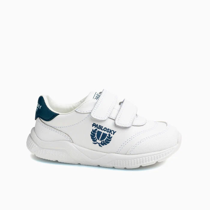 Sapatilhas Barefoot Pablosky Saturn – Branco/Azul