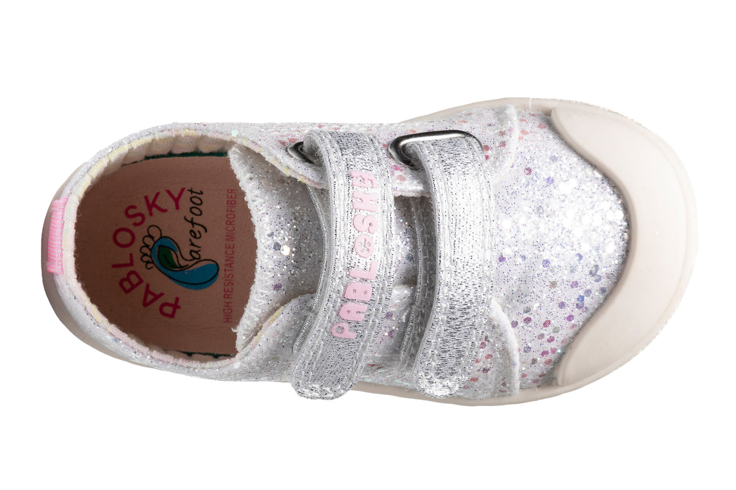 Sapatilhas Pablosky Lona Glitter - Prateado