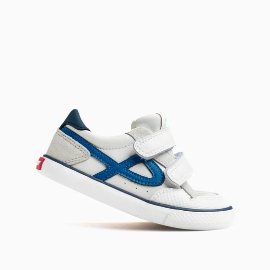 Sapatilhas Barefoot Pablosky City – Branco/Azul