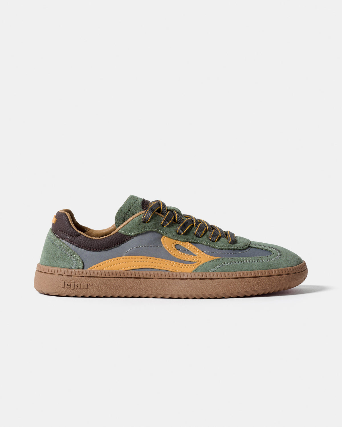 Sapatilhas Barefoot Lejan One - Mineral Gray / Mustard
