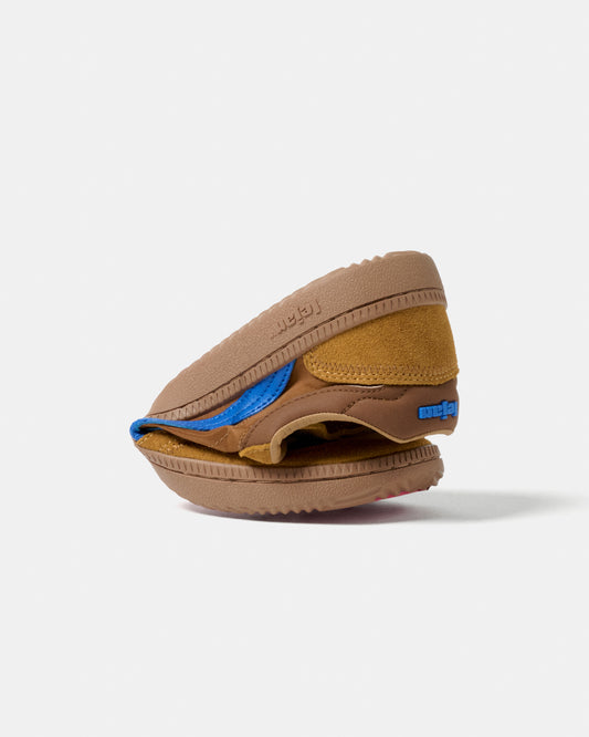 Sapatilhas Barefoot Lejan One - Camel / Electric Blue