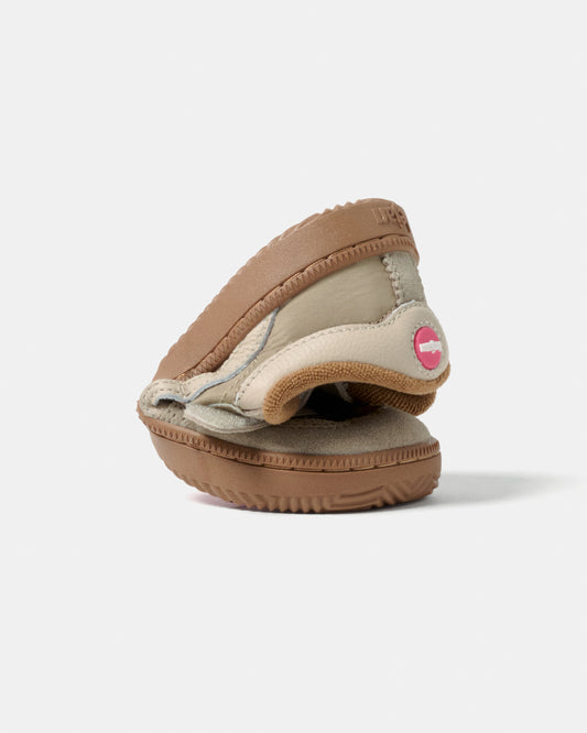 Sapatilhas Barefoot Criança Lejan One Nylon - Dark Beige