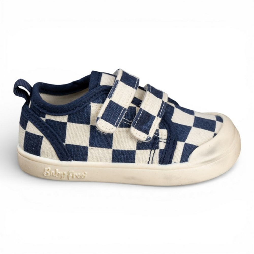Sapatilhas Chetto em lona - Xadrez Azul