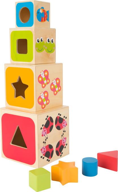 Cubos Empilháveis Educativos ABC para crianças