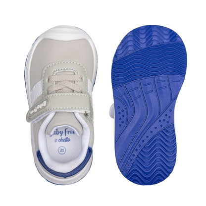 Sapatilhas Chetto Desportivas Baby Free - Lona Gris