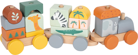 Comboio Infantil em Madeira “Safari” – Brinquedo Educativo e Criativo