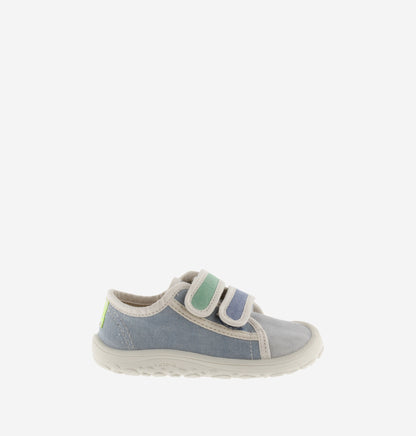 Sapatilhas Bosco Barefoot Basket Tiras Lona - Azul