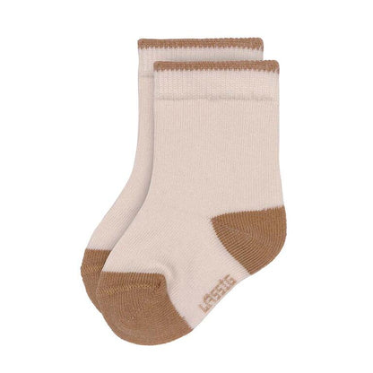 Pack 3 Meias Infantis Lässig - Creme/Rosa