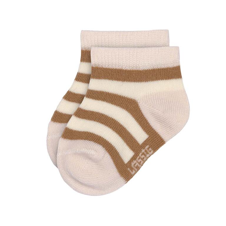 Meias Tornozelo Infantis LÄSSIG - Pack 3 - Rosa/Creme
