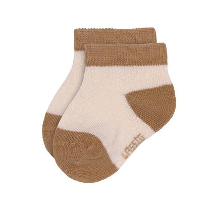 Meias Tornozelo Infantis LÄSSIG - Pack 3 - Rosa/Creme