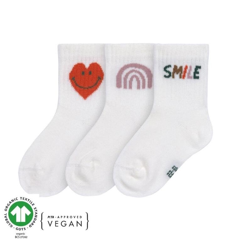 Meias respeitadoras LÄSSIG - Pack 3 - LITTLE SMILE
