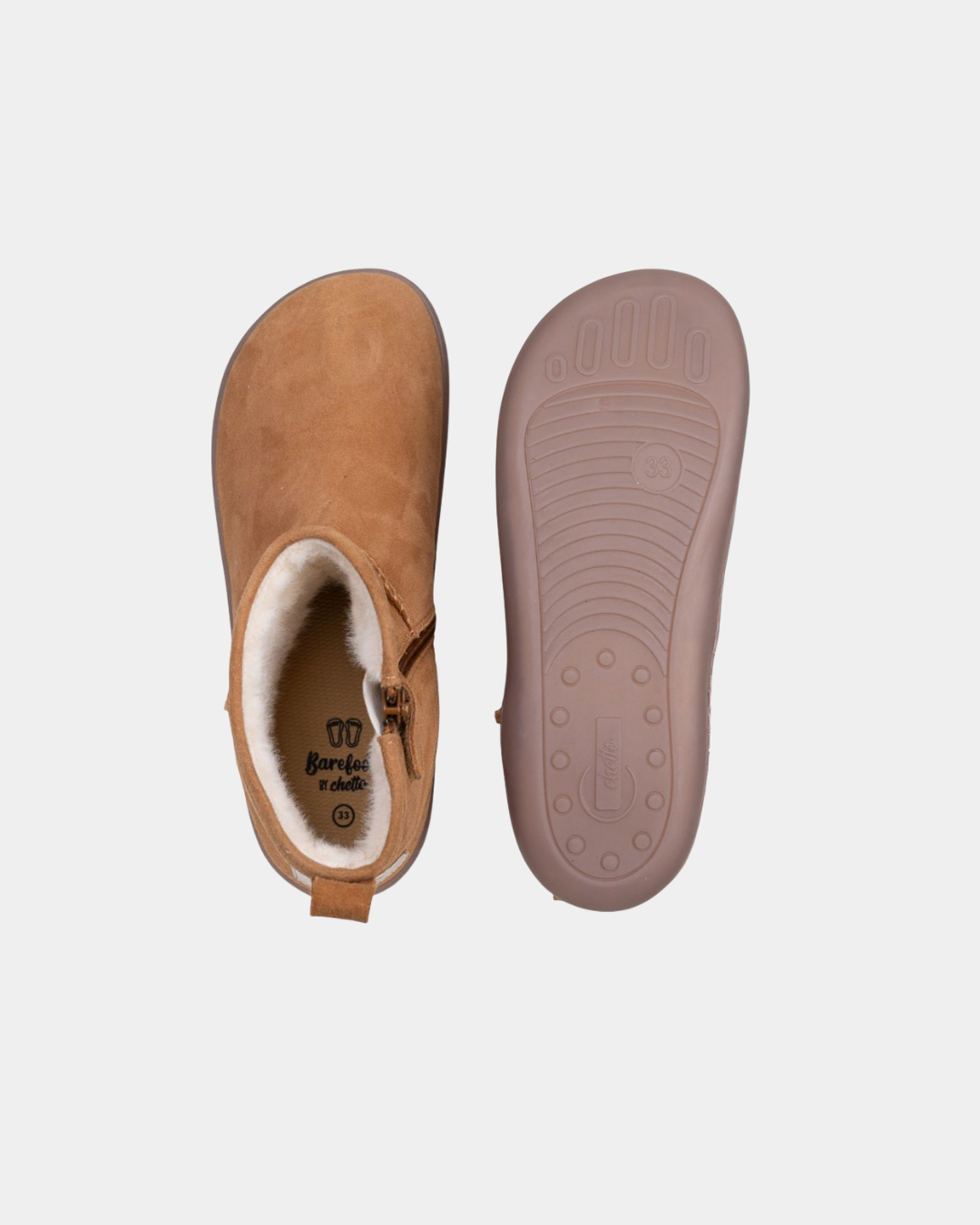 Botas Barefoot Chetto com Pelo - Camel