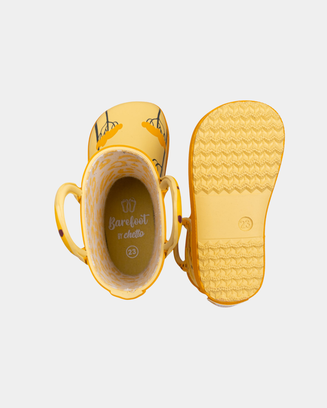 Galochas Barefoot da Chetto - Girafa Amarelo