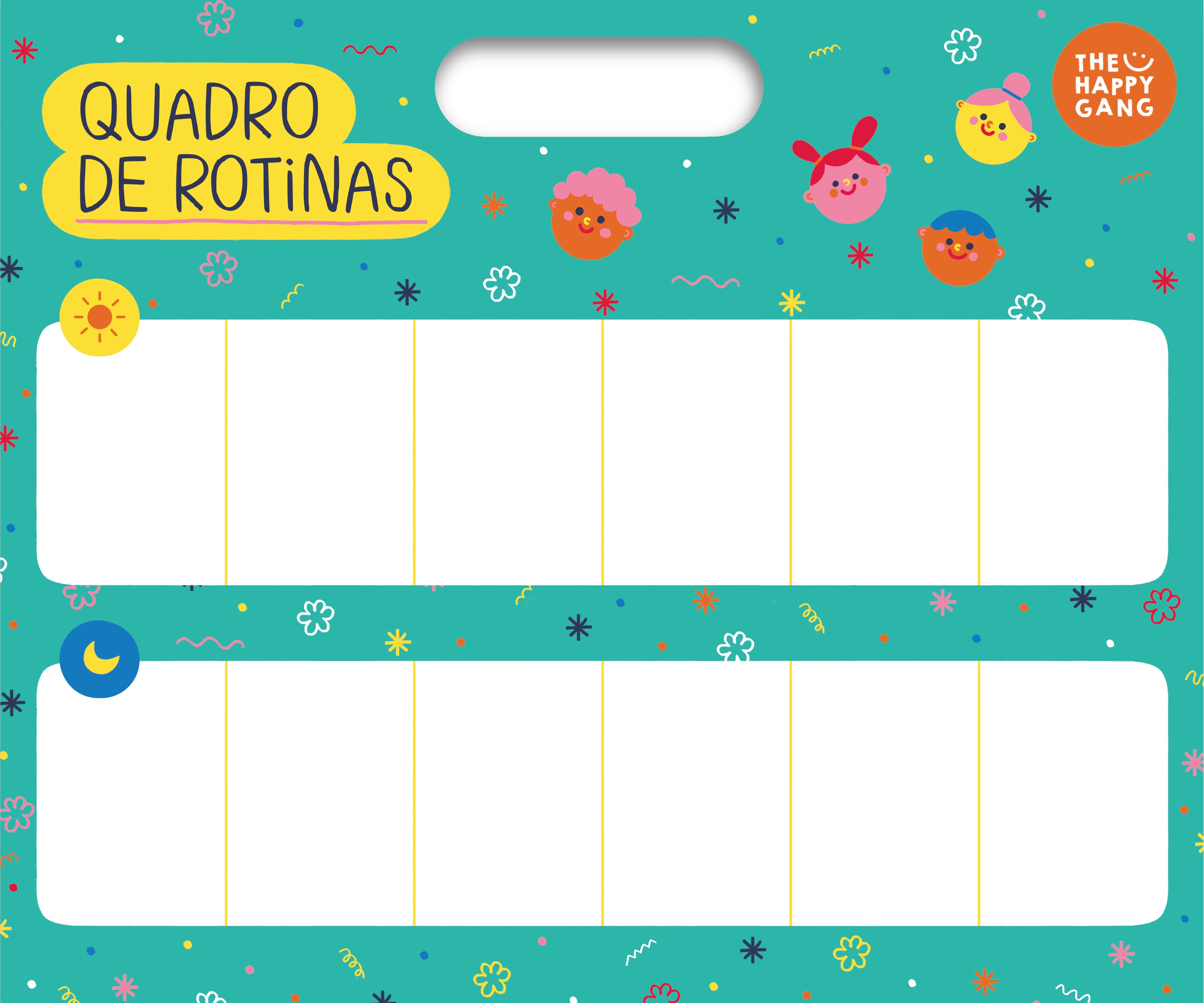Quadro de Rotinas - Happy Colors