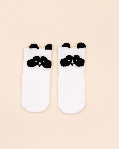 Meias Antiderrapantes Attipas Panda (Branco) – 1 Par