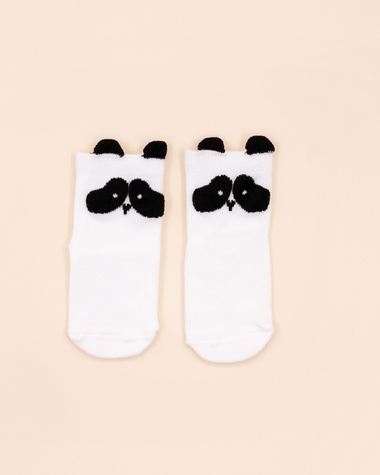 Meias Antiderrapantes Attipas Panda (Branco) – 1 Par