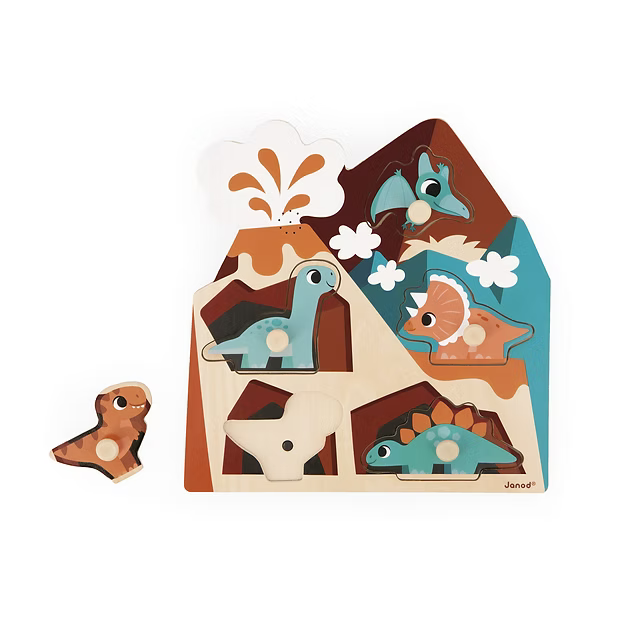 Puzzle Musical de Madeira "Dinos"