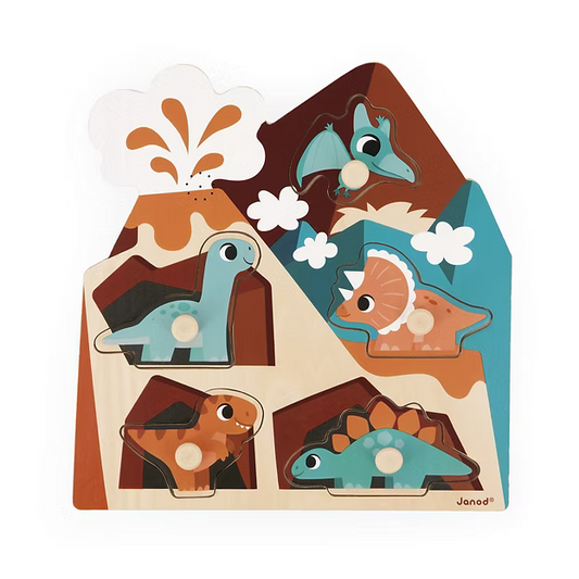 Puzzle Musical de Madeira "Dinos"