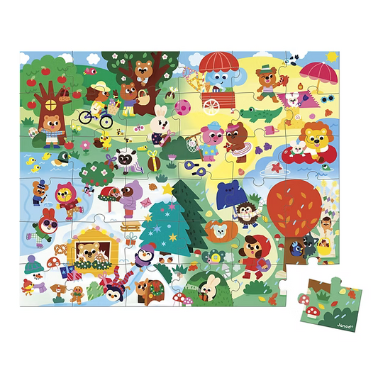 Puzzle As Quatro Estações (36 Peças) + 4A