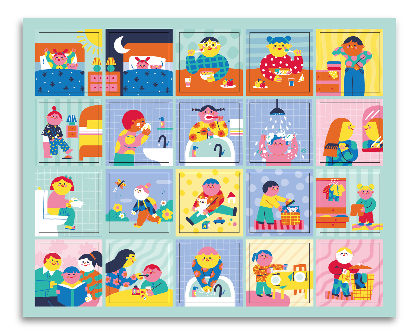 Quadro de Rotinas - Happy Colors