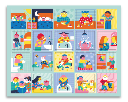 Quadro de Rotinas - Happy Colors
