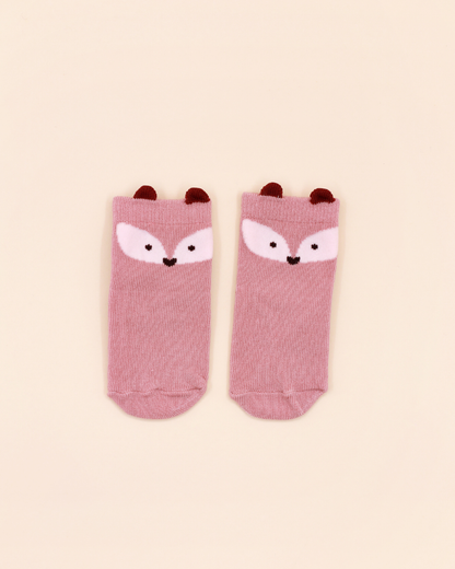 Meias Antiderrapantes Attipas Fox (Rosa) – 1 Par