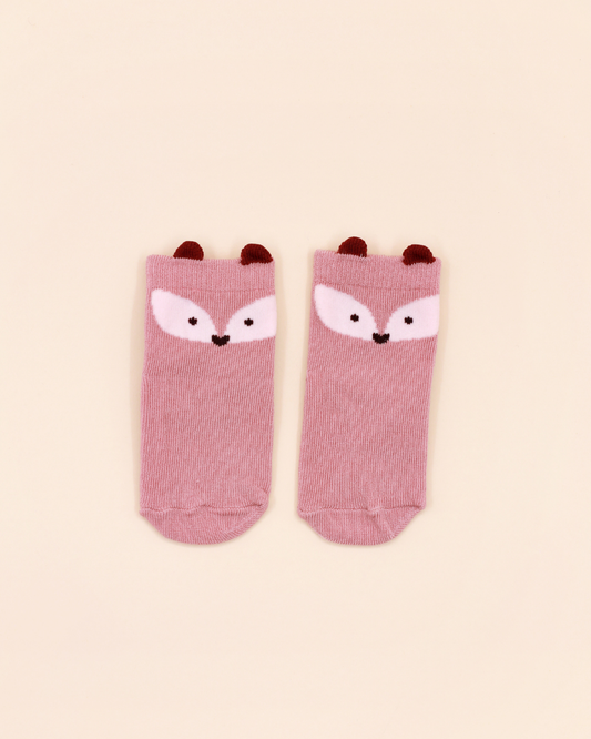 Meias Antiderrapantes Attipas Fox (Rosa) – 1 Par