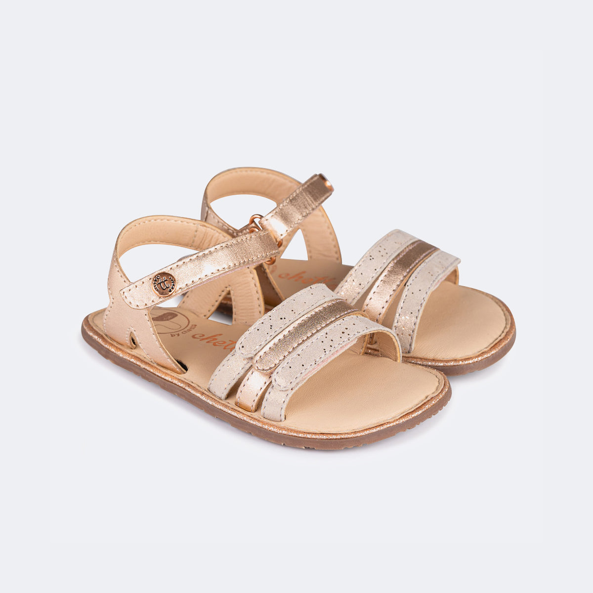 Sandálias Barefoot Tiras Ouro - Chetto