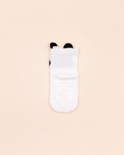 Meias Antiderrapantes Attipas Panda (Branco) – 1 Par