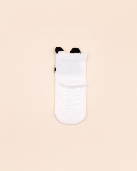 Meias Antiderrapantes Attipas Panda (Branco) – 1 Par
