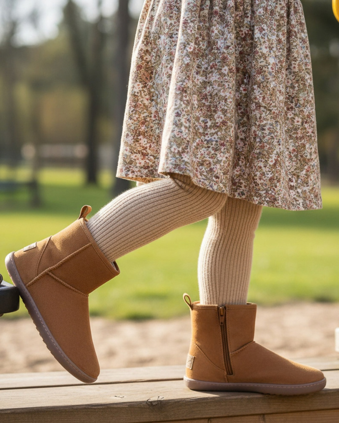 Botas Barefoot Chetto com Pelo - Camel