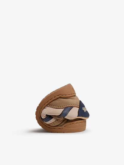 Sapatilhas Barefoot MTNG Free Baby - Bege/Azul