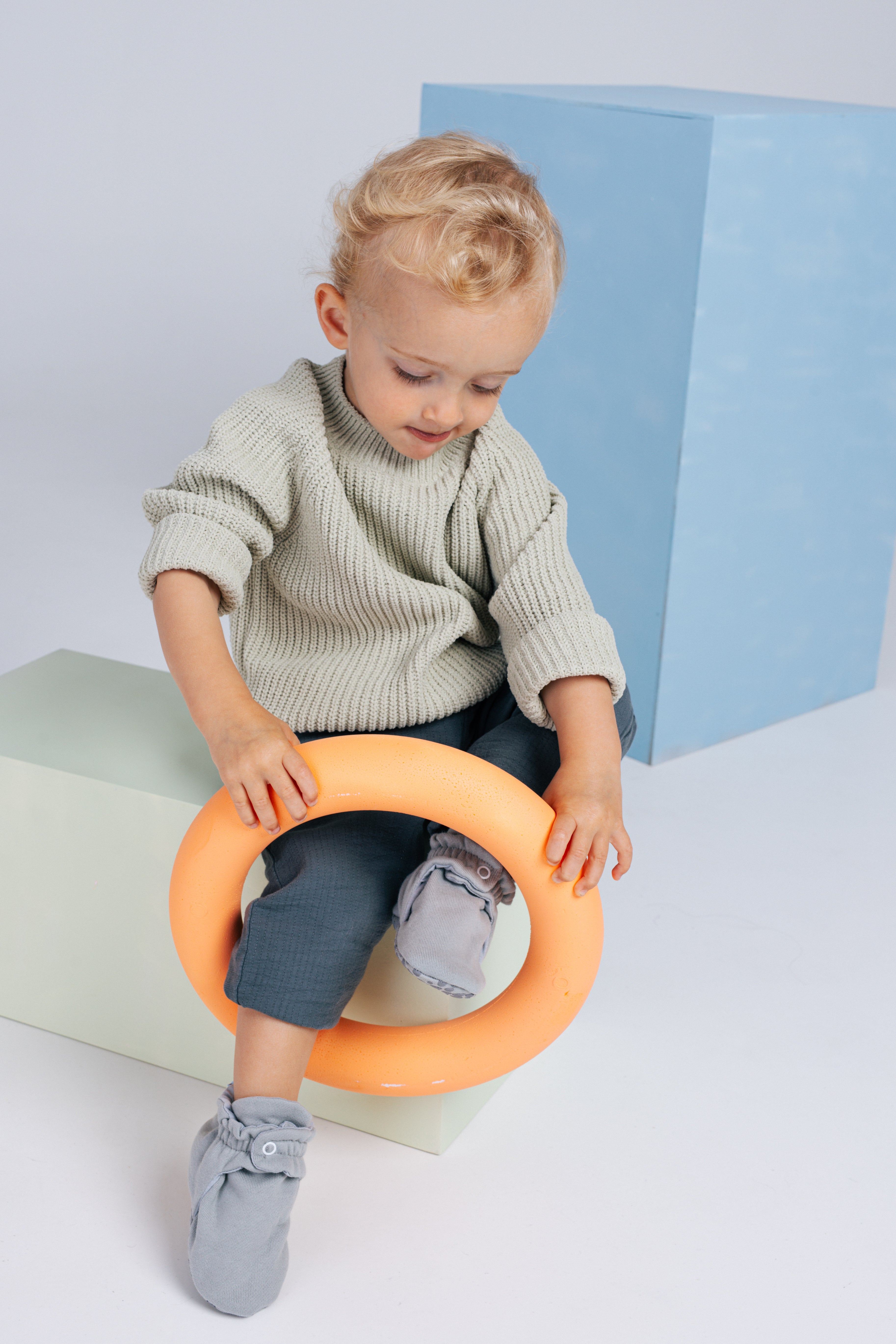 Baby Booties Mid Season, Zás Trás - Cinzento