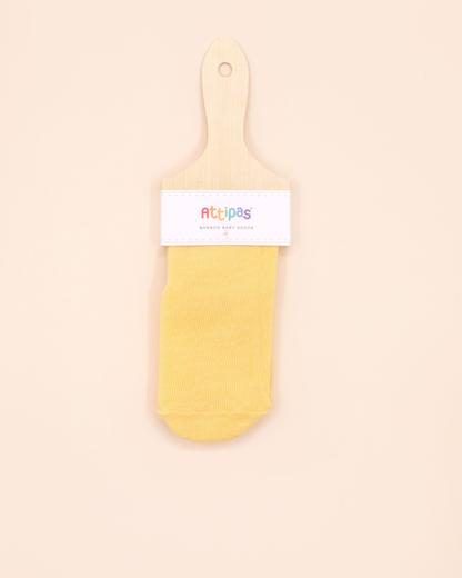 Meias Antiderrapantes Attipas Rainbow - Amarelo (1 par)