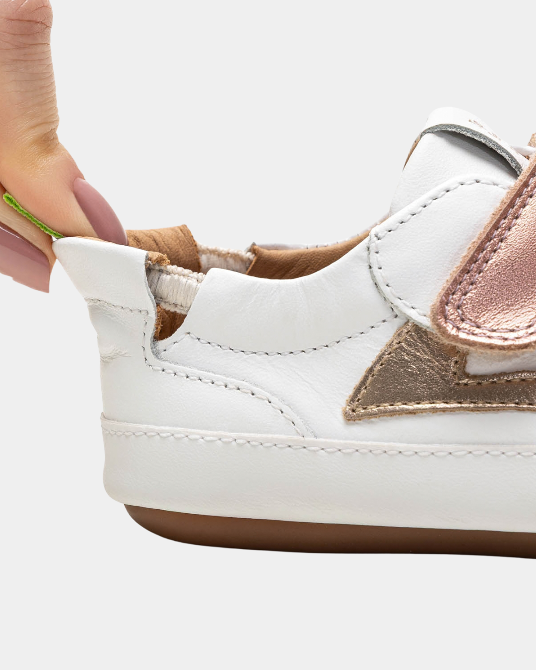 Sapatilhas Barefoot Tip Toey Joey Landy - White/Rose Gold