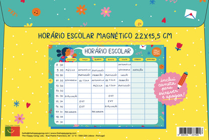 Horário Escolar Magnético - Happy Colors