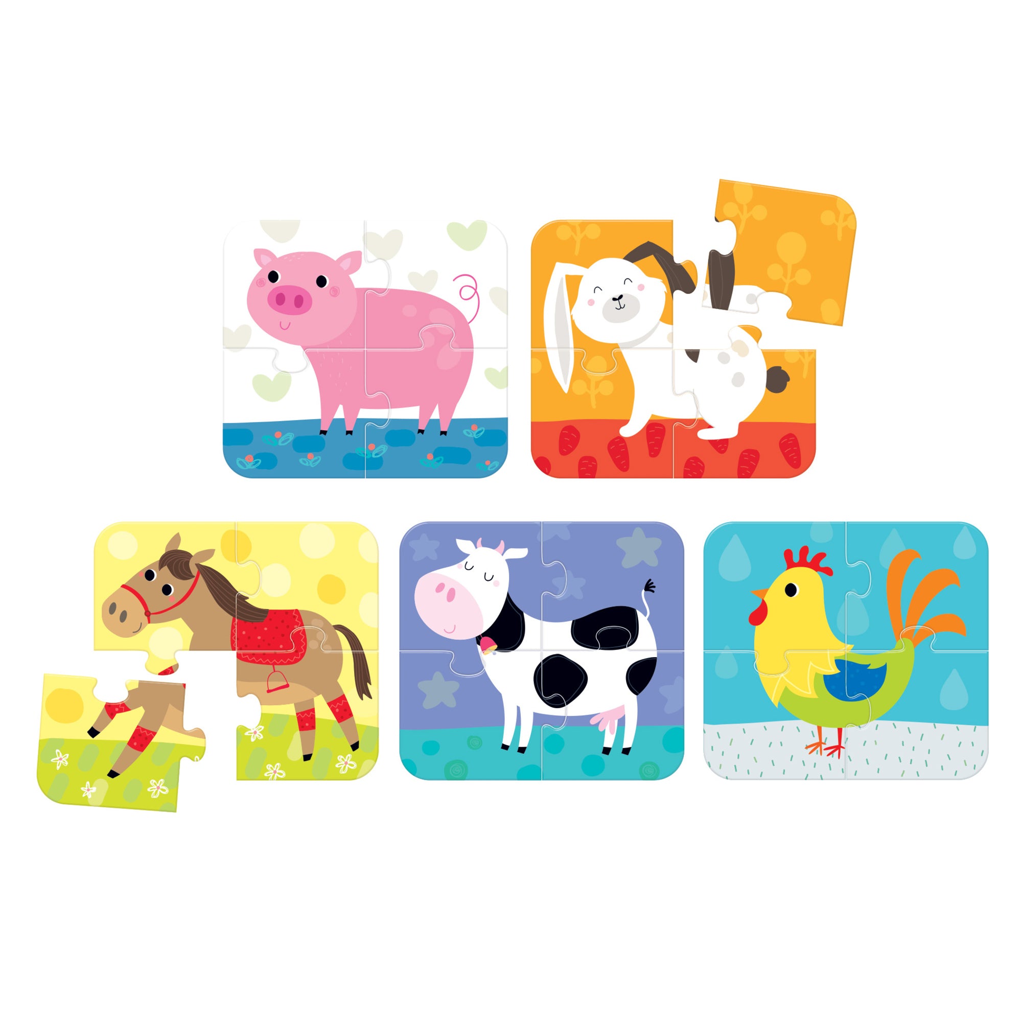 On‑the‑Go Puzzles – Animais + 2 anos (Banana Panda)