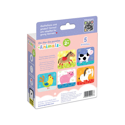 On‑the‑Go Puzzles – Animais + 2 anos (Banana Panda)
