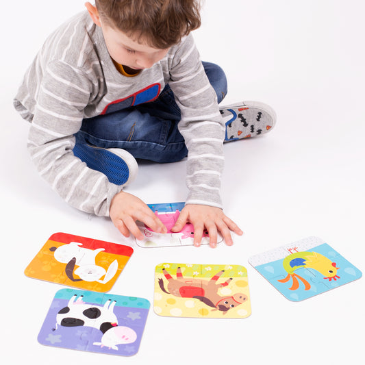 On‑the‑Go Puzzles – Animais + 2 anos (Banana Panda)
