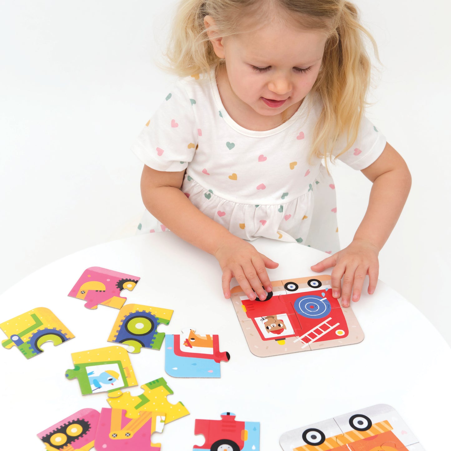 On‑the‑Go Puzzles – Veículos + 2 anos (Banana Panda)