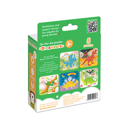 On‑the‑Go Puzzles – Dinossauros + 3 anos (Banana Panda)