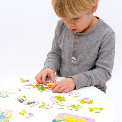 On‑the‑Go Puzzles – Dinossauros + 3 anos (Banana Panda)