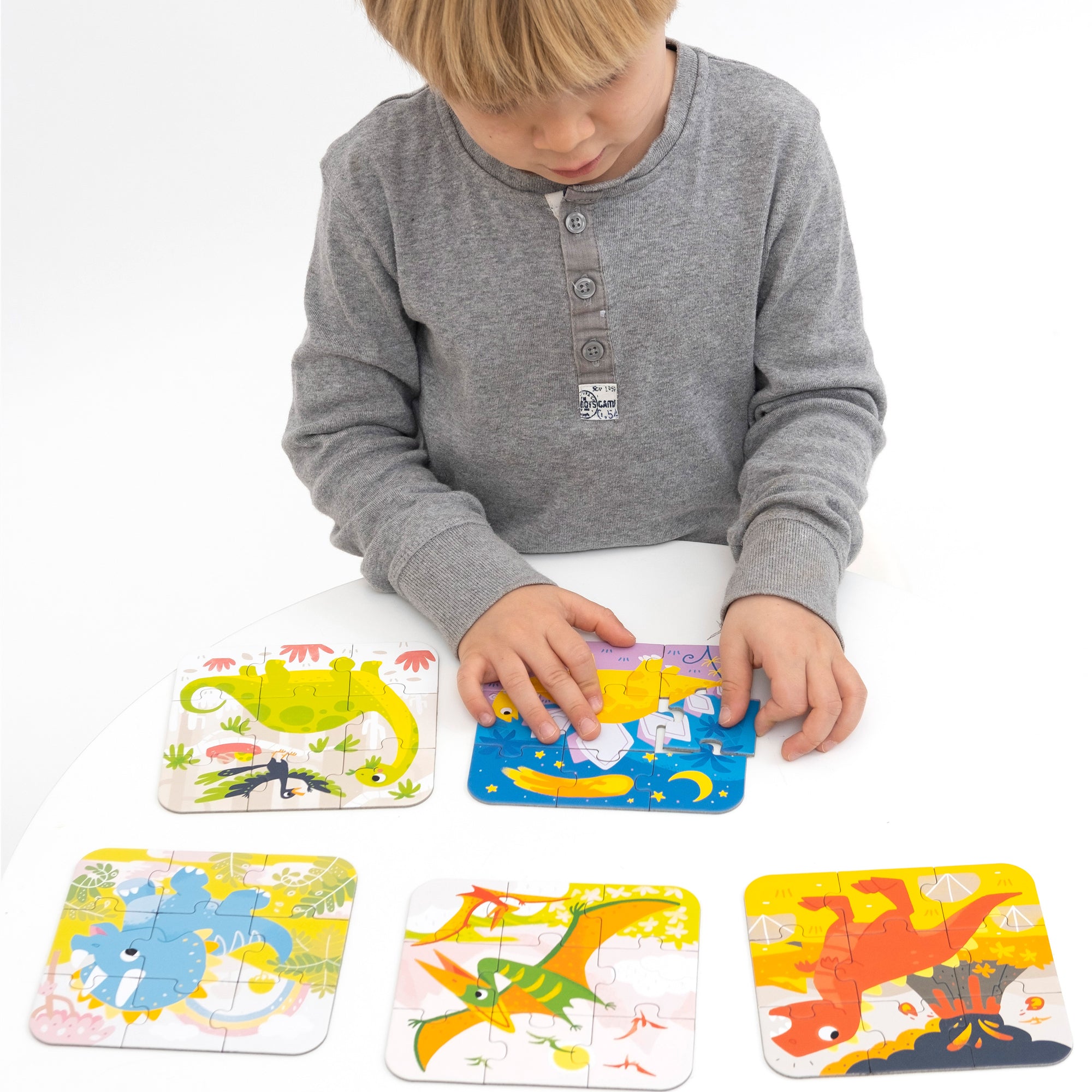 On‑the‑Go Puzzles – Dinossauros + 3 anos (Banana Panda)