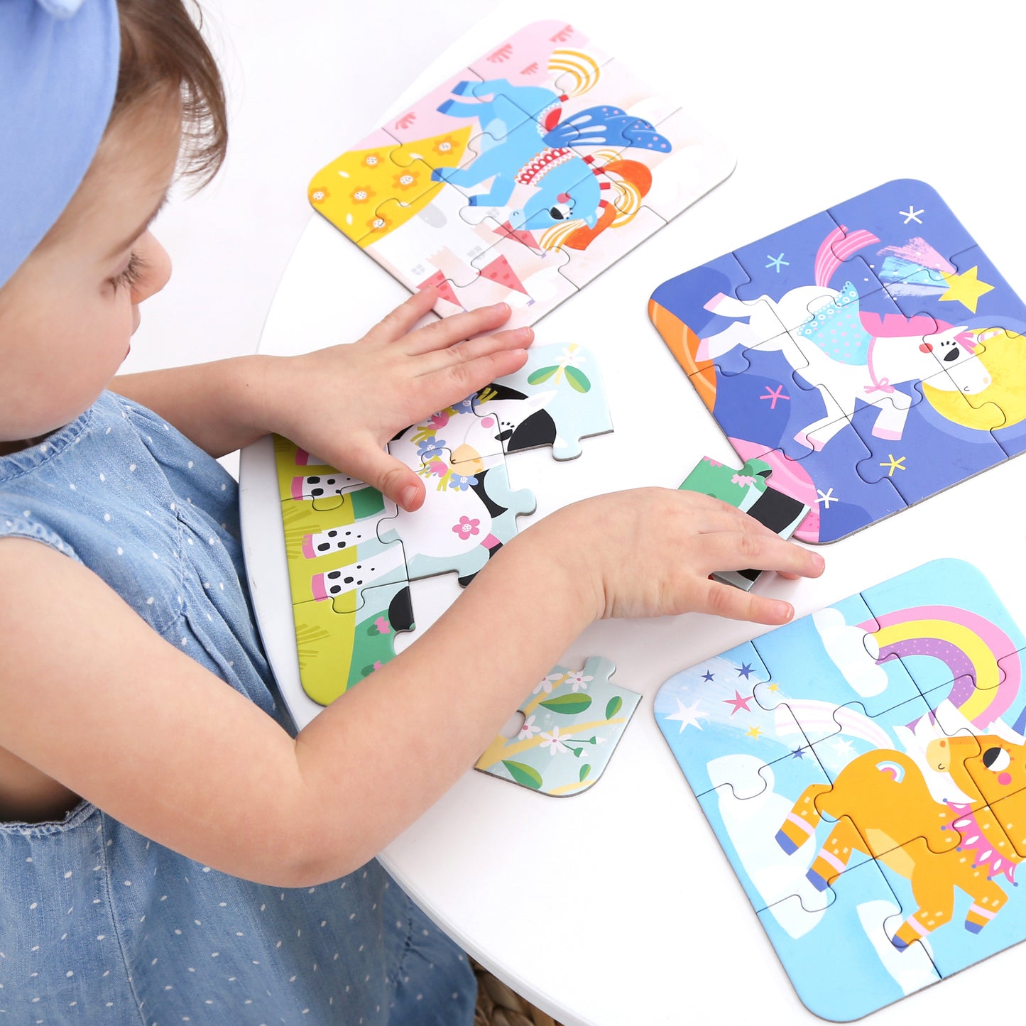 On‑the‑Go Puzzles – Póneis + 3 anos (Banana Panda)