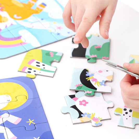 On‑the‑Go Puzzles – Póneis + 3 anos (Banana Panda)