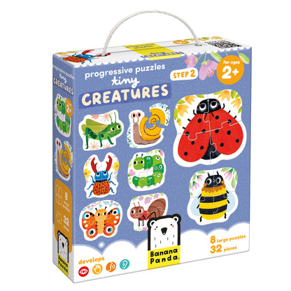 Progressive Puzzles – Pequenas Criaturas + 2 anos (Banana Panda)